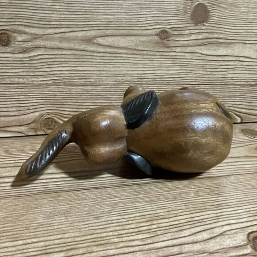 VTG‎ Wooden Elephant Handcrafted in Kingdom of Thailand for The Mandalay Box Co